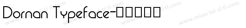 Dornan Typeface字体转换